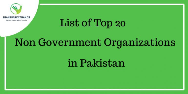 List of Top 20 Non Government Organizations in Pakistan