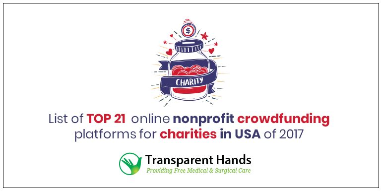 List of Top 21 Online Nonprofit Crowdfunding Platforms for Charities in USA of 2017