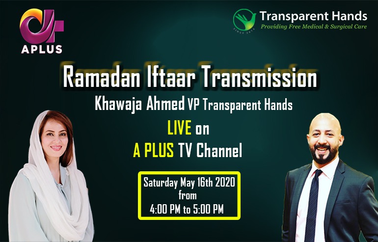 Live Transmission About Transparent Hands on A PLUS TV