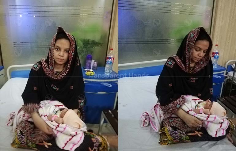 Aiman gave birth to a baby girl