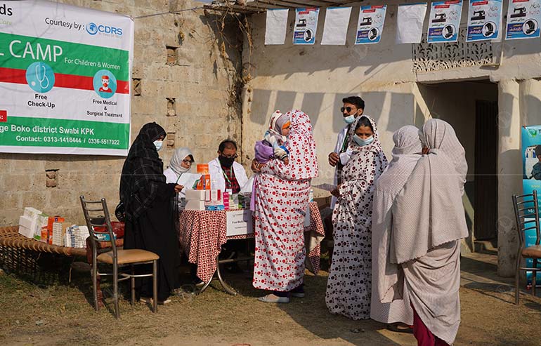 Free Medical Camp in Village Boko District Swabi KPK | 17 December 2021 image