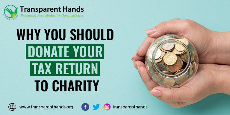 donate tax return to charity