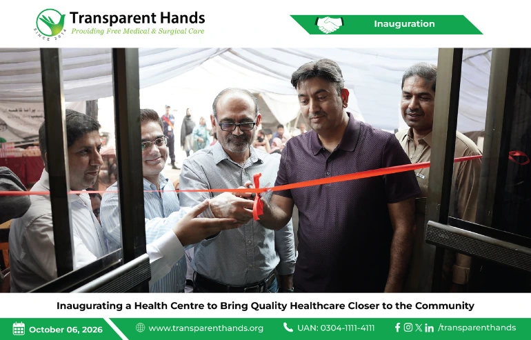 Inaugurating a Health Centre